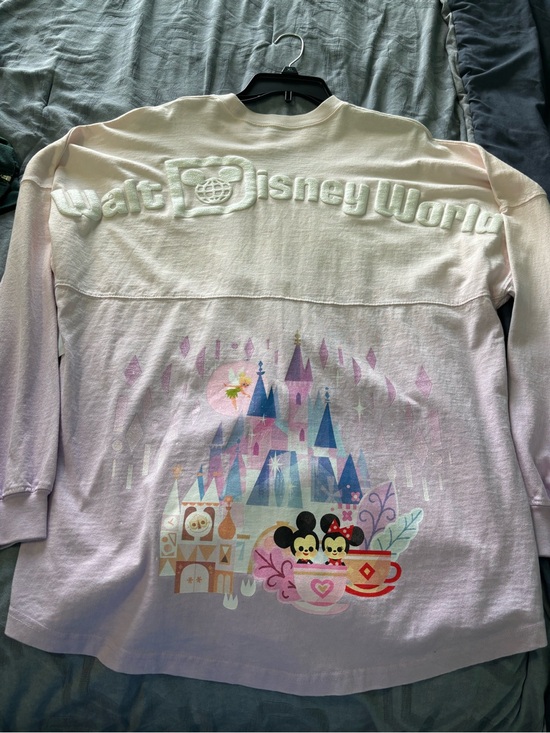 Disney Tops - Disney Spirit Jersey Long Sleeve T-Shirt Pastel Lavender Castle Print Joey Chou